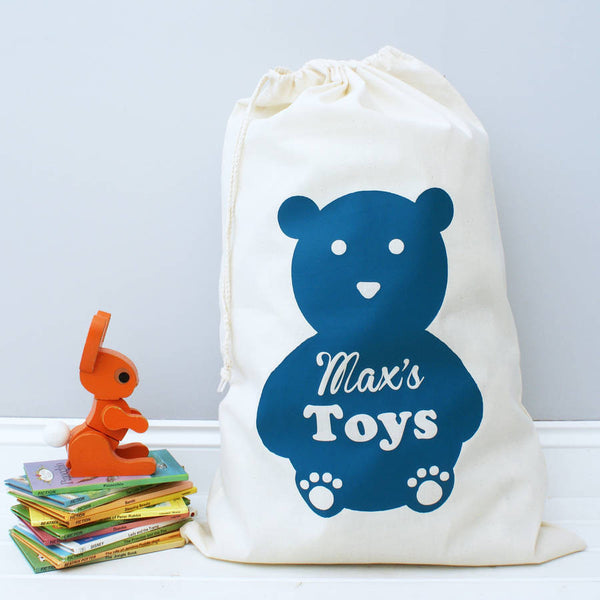 Personalised Bear Toy Bag