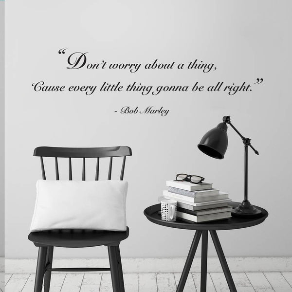 'Don't Worry' Quote Wall Sticker