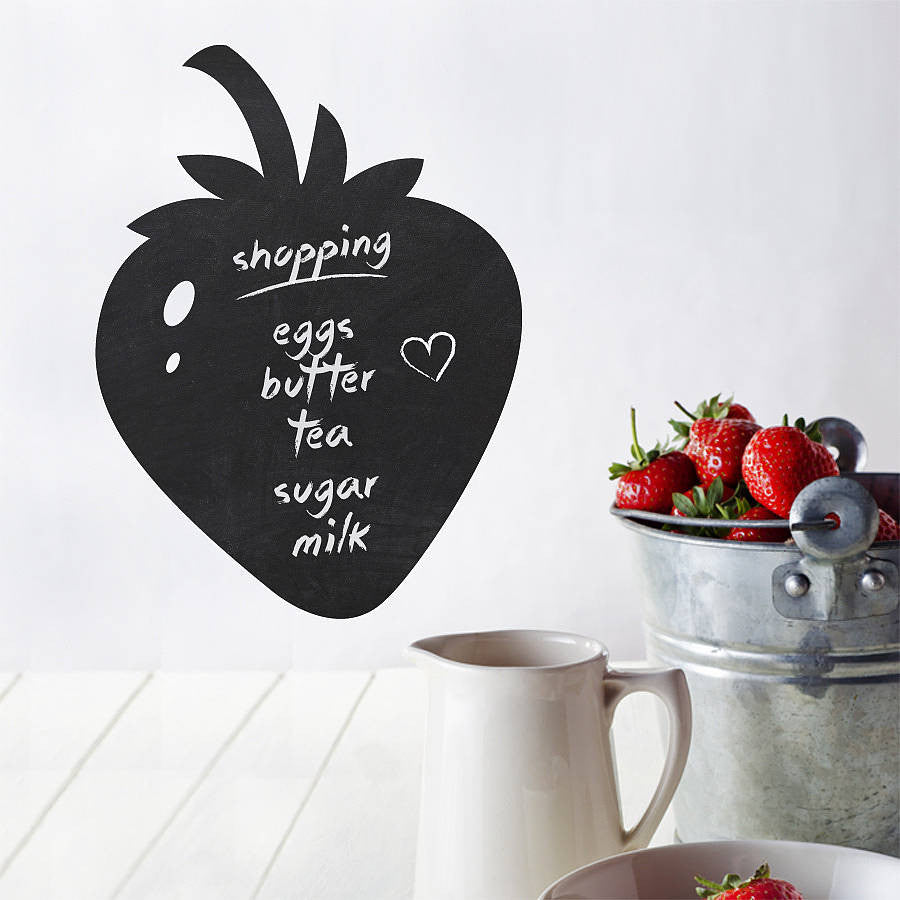 Strawberry Write And Erase Wall Sticker