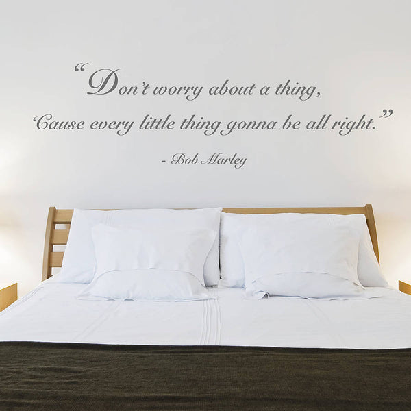 'Don't Worry' Quote Wall Sticker