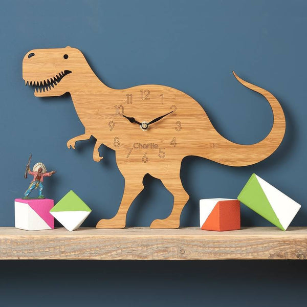 T Rex Children's Dinosaur Clock