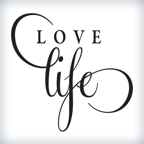 'Love Life' Joined Wall Decal