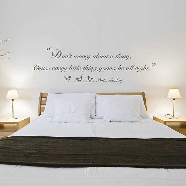 'Don't Worry' Quote Wall Sticker